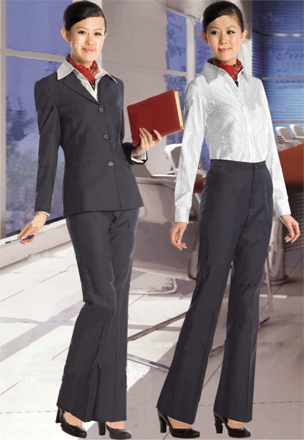 供应定制上海女士西装/文员套装